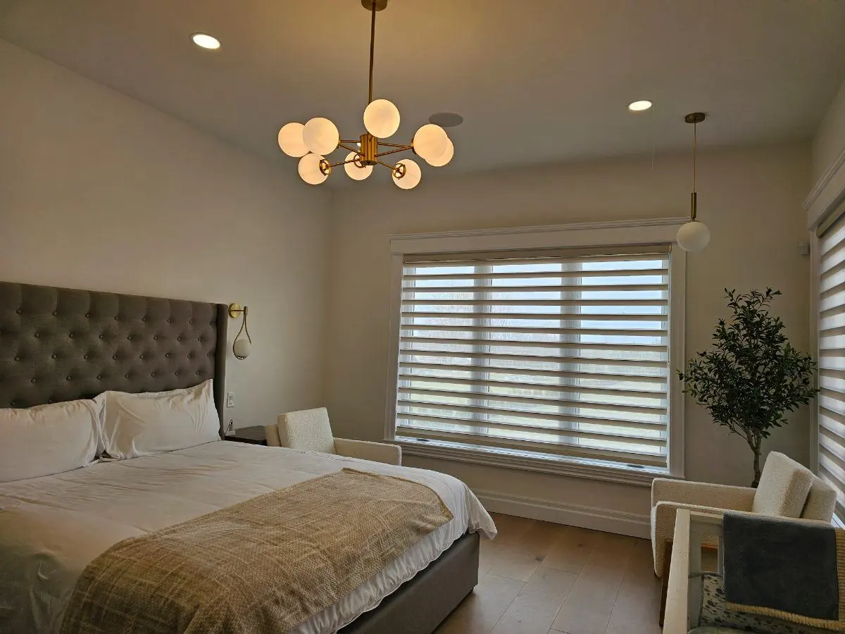 Bedroom Zebra Blinds by WE Blinds