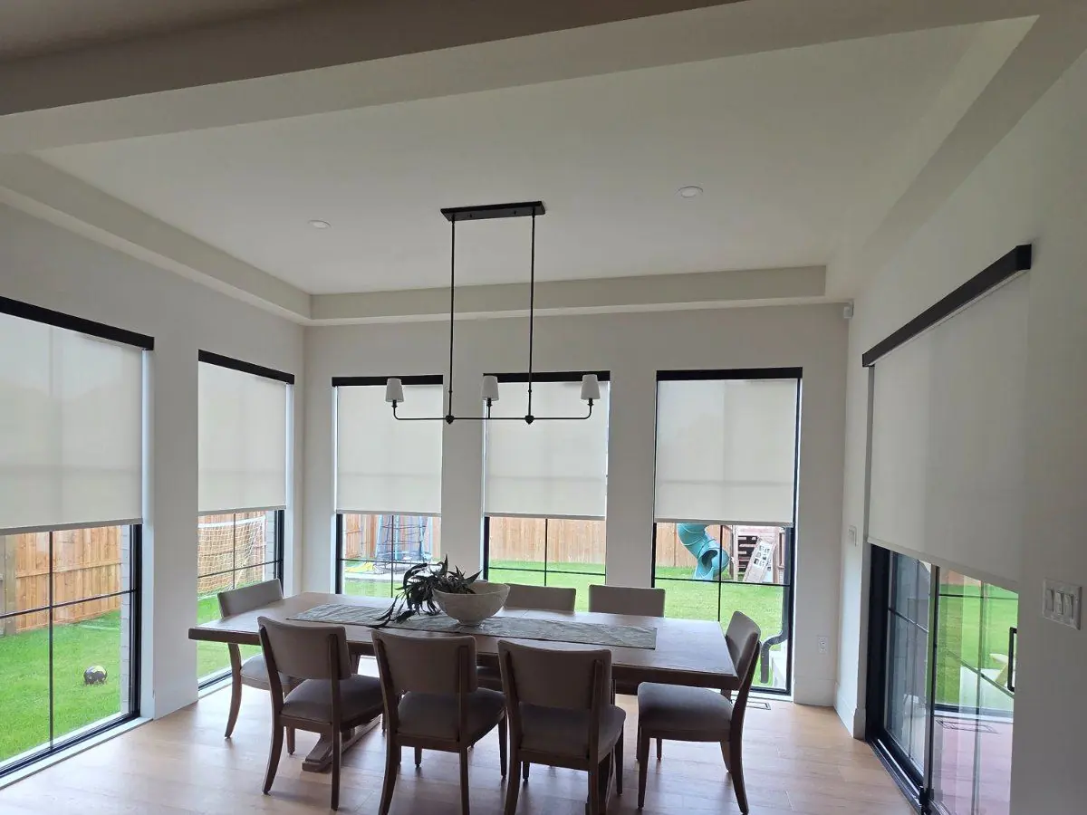 Battery Motorized Shades installed by WE Blinds