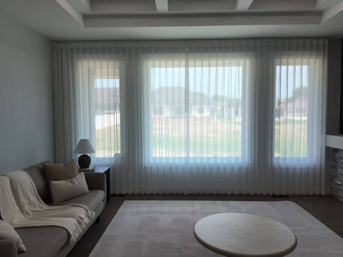 Ripple-Fold Sheer Curtains by WE Blinds